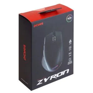 Mouse Gamer Zyron 12800 Dpi Rgb Preto